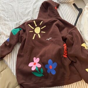 The Mayfair Group It’s All Gonna Work Out Hoodie with Colorful Floral Design